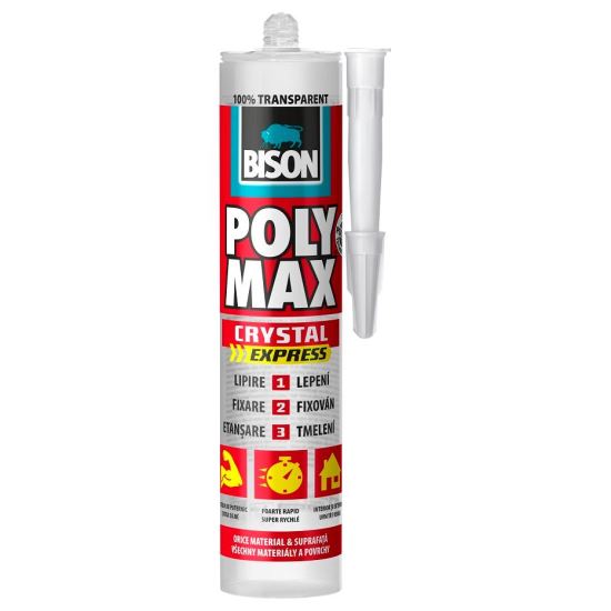 BISON Poly Max Cristal Express transparent Mspolimer 300gr SAE80215