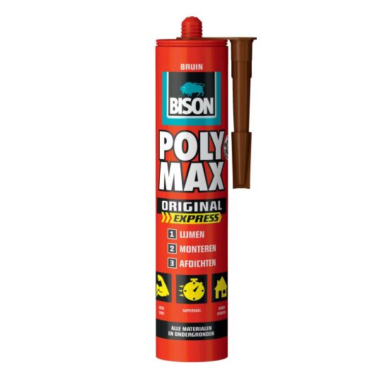 BISON Poly Max Cristal Express maro MS polimer 425 gr SAE80216