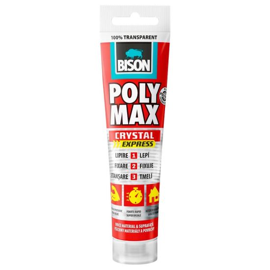 BISON Poly Max Cristal Express transparent MS Polimer 115gr SAE80218
