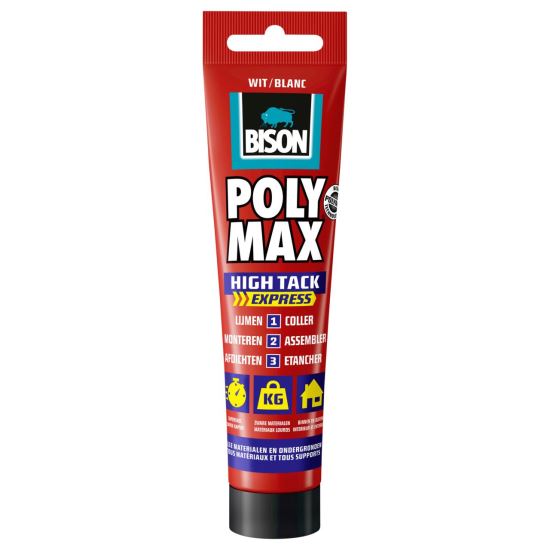 BISON Poly Max High tack Express alb MS Polimer 165 gr SAE80219