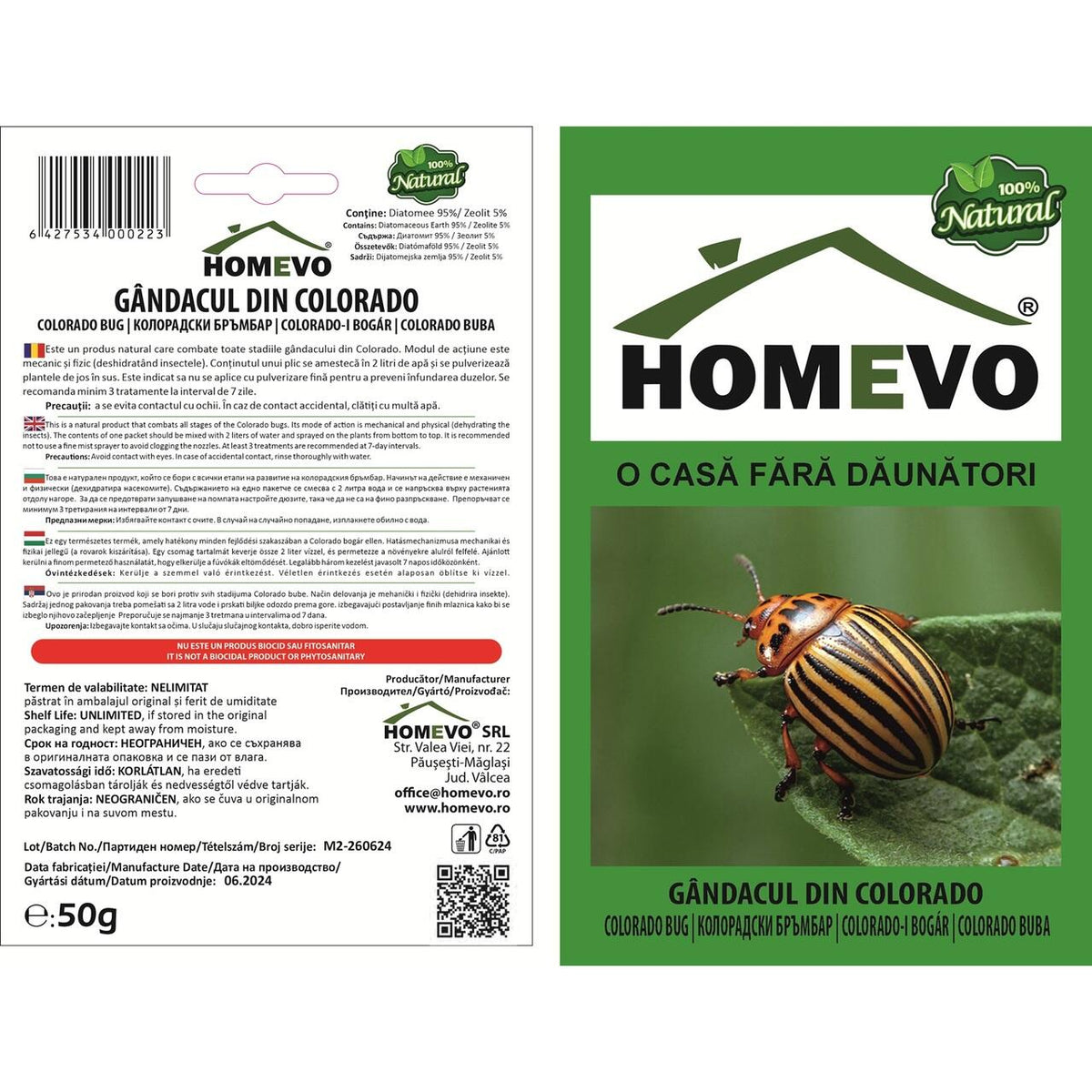 HOMEVO Repelent Gandacul de Colorado SAE80234