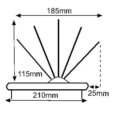Banda 50 cm cu 5 randuri de tepi, integral inox anti pasari, premium- SAE 22016