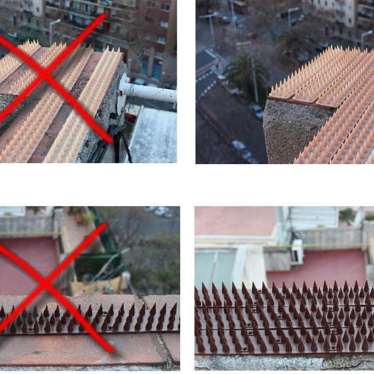 Banda cu tepi anti animale mici culoare maro-SAE 60013