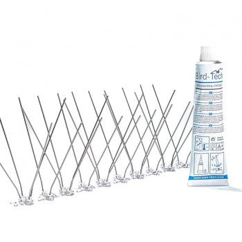 Pachet 4 Rânduri Țepi Anti-Păsări 3m + Silicon - Nemontate SAE 15016