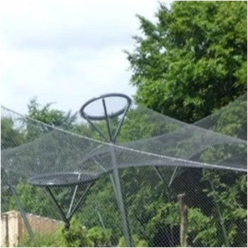 Plasă Anti-Păsări Ignifugă (Neagră) 5x5 m cu Ochiuri de 50 mm SAE 50510