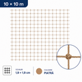 Plasa antipasari 10x10 m, ochiuri de 1,9/1,9 cm, culoare piatra, SAE 50700