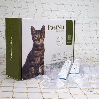 Kit Plasa Balcon (Bej) Anti-Pisici/Păsări 6x3m cu Ochiuri de 50 mm SAE51300