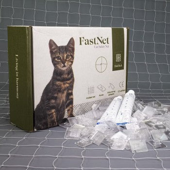 Kit Plasa Balcon (Transparentă) Anti-Pisici/Anti-Păsări 6x3m cu Ochiuri de 50 mm SAE 51200