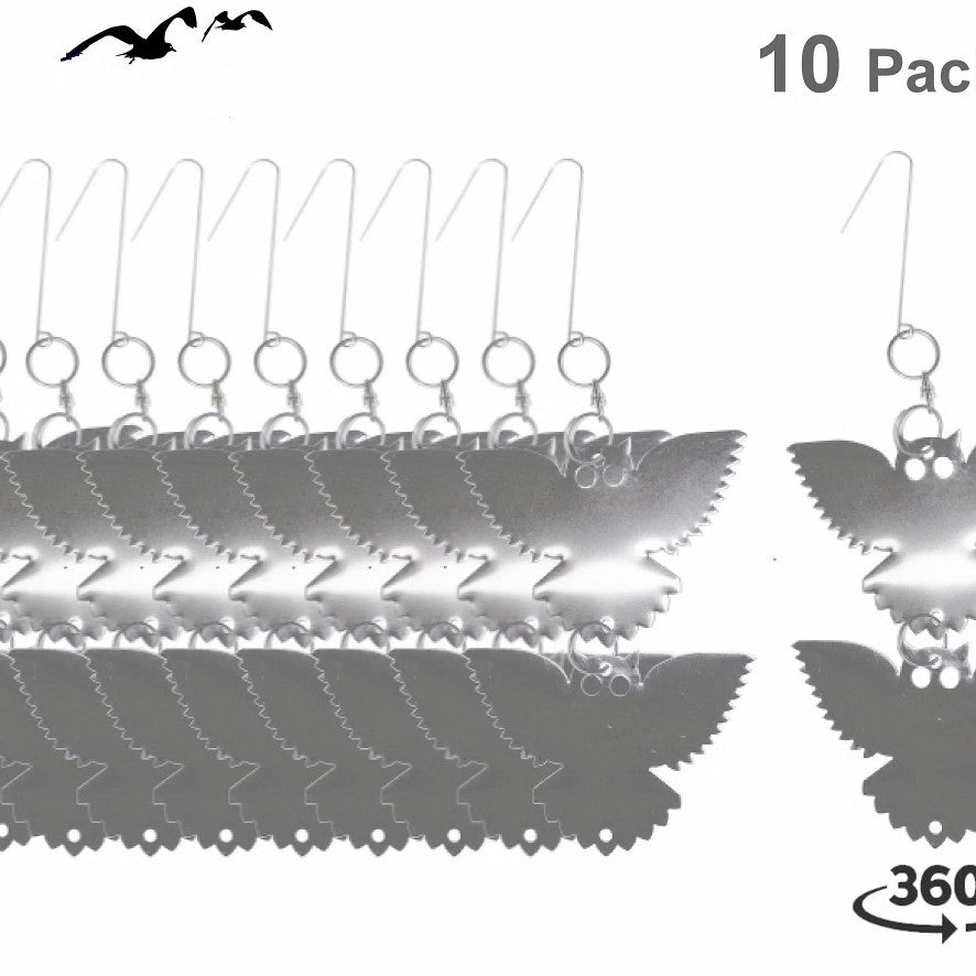 Sperietoare pentru pasari - Bufnita reflectorizanta (pachet 10 buc+kit de montaj)-SAE 80114