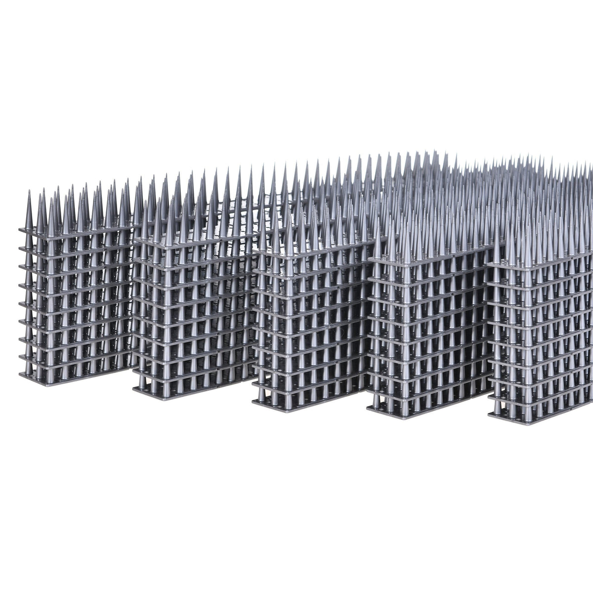 Tepi plastic inalti de 3,5 cm, culoare gri impotriva pasarilor si animalelor-SAE 60021