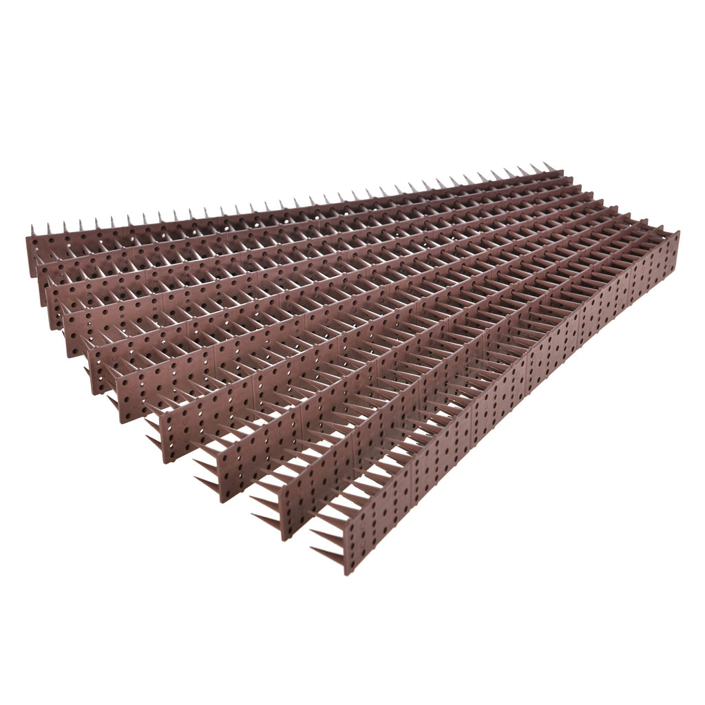 Tepi plastic inalti de 3,5 cm, culoare maro impotriva pasarilor si animalelor -SAE 60020